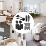 Euroda Black Lever on Rose Fire Door Handle Pack - Bathroom - FD30/60 - tradefit - 7