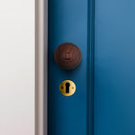 Beehive Rosewood/Brass Mortice/Rim Door Knob Kit - 80mm Sashlock - tradefit - 6