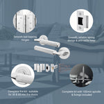 Mode - Grip Polished Chrome Lever on Rose Fire Door Handle Pack - Latch - FD30/60 - tradefit - 3