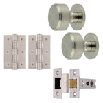 Temara Satin Nickel Mortice Door Knob Kit - 76mm Latch - tradefit - 1