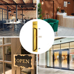 Architectural Pull Handle On Plate - Engraved Pull - 475 x 75mm - PVD Polished Brass - tradefit - 6