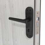 Olbia Matt Black Lever Door Handle Pack – BS3621 5 Lever Lock - tradefit - 5