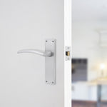 Euroda - Plus Satin Chrome Fire Door Handle Pack - Latch - FD30/60 - tradefit - 6