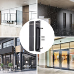 Architectural Pull Handle On Plate & Push Plate Kit - 475 x 75mm - Matt Black - tradefit - 6