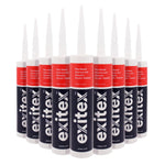 Fire Rated Intumescent Acoustic Acrylic Sealant - 310ml - Pack of 12 - White - tradefit - 1