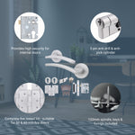 Euroda - Plus Satin Chrome Lever on Rose Fire Door Handle Pack - Euro Lock & Thumbturn Cylinder - tradefit - 3