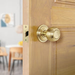 2.5 inch/64mm Tubular Latch Bolt Through - 44mm Backset - Satin Brass - tradefit - 6