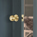 2.5 inch/64mm Tubular Latch Bolt Through - 44mm Backset - Satin Brass - tradefit