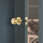 2.5 inch/64mm Tubular Latch Bolt Through - 44mm Backset - Satin Brass - tradefit - 7