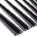 Intumescent Fire Door Seal Strip - Fire and Smoke - 20x4x2100mm - Black - Trade Pack of 100