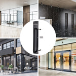 Architectural Pull Handle On Plate - Engraved Pull - 475 x 75mm - Matt Black - tradefit - 6