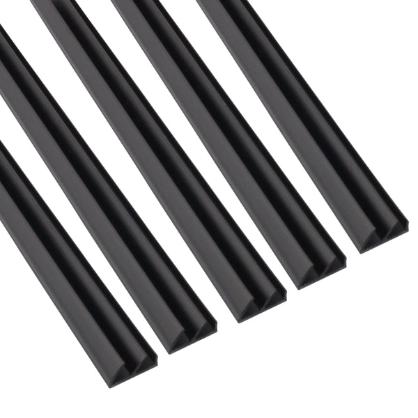 Twin Flipper Self Adhesive Acoustic Seal - 11 x 5mm x 2100mm - Black - Pack 5 - tradefit - Featured Image