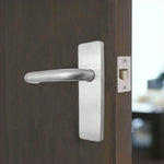 Round Bar 19mm Safety Return To Door Lever Latch Pack - 175 x 44mm - 66mm Latch x 75mm Hinges - Satin Stainless - tradefit - 6