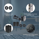 Mode - Grip Black Lever on Rose Door Handle Pack - 3 Lever Lock - tradefit - 3