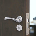 Nola Polished Chrome Lever on Rose Door Handle Pack - BS3621 5 Lever Lock - tradefit - 6