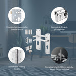 Euroda - Plus Polished Chrome Door Handle Pack - Euro Lock & Double Cylinder - tradefit - 3