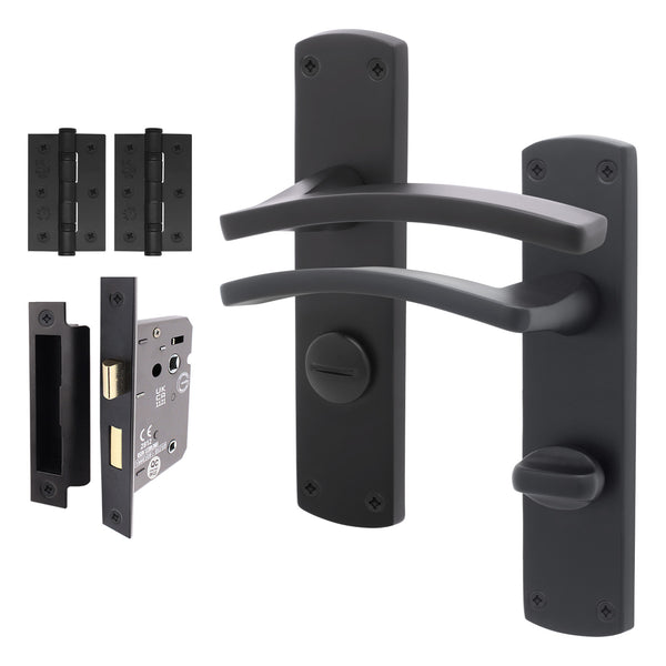 Euroda - Plus Black Door Handle Pack - Bathroom - tradefit - Featured Image