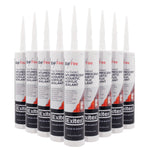 Fire Rated Intumescent Acoustic Acrylic Sealant - 310ml - Pack of 12 - Brown - tradefit - 1