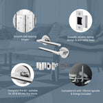 Euroda Polished Chrome Lever on Rose Fire Door Handle Pack - Latch - FD30/60 - tradefit - 3