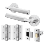 Mode - Grip Polished Chrome Lever on Rose Door Handle Pack - Latch - tradefit - 1