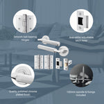 Mode - Grip Polished Chrome Lever on Rose Door Handle Pack - Latch - tradefit - 3