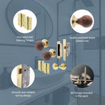 Beehive Rosewood/Brass Mortice/Rim Door Knob Kit - 80mm Bathroom Lock - tradefit - 4