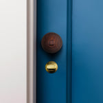 Beehive Rosewood/Brass Mortice/Rim Door Knob Kit - 80mm Bathroom Lock - tradefit - 6