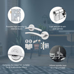 Euroda - Plus Polished Chrome Lever on Rose Fire Door Handle Pack - Euro Lock & Thumbturn Cylinder - FD30/60 - tradefit - 3