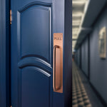 Architectural Pull Handle On Plate & Push Plate Kit - 475 x 75mm - PVD Bronze - tradefit - 5