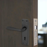 Sassari Matt Black Lever Door Handle Pack - BS3621 5 Lever Lock - tradefit - 6