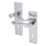 Victorian Scroll Polished Chrome Lever Door Handle Pack - BS3621 5 Lever Lock - tradefit - 2