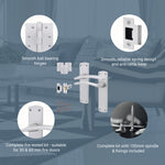 Euroda - Plus Satin Chrome Fire Door Handle Pack - Latch - FD30/60 - tradefit - 3