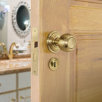 Mortice Fire Rated Bathroom Lock - 80mm Case Size - 57mm Backset - Satin Brass - tradefit - 7