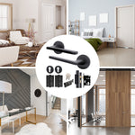 Euroda Black Lever on Rose Door Handle Pack - 3 Lever Lock & Thumbturn Cylinder - tradefit - 6