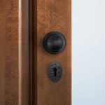 Tudor Black Iron Mortice/Rim Door Knob Kit - 80mm Sashlock - tradefit - 6