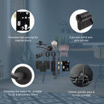 Euroda - Plus Black Lever on Rose Fire Door Handle Pack - Euro Lock & Cylinder - FD30/60 - tradefit - 3