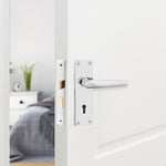 Mortice Fire Rated Sashlock - 80mm Case Size - 57mm Backset - Polished Chrome - tradefit - 7