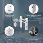 Euroda - Plus Polished Chrome Door Handle Pack - Sash Lock - tradefit - 3