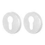 Euro Profile Keyhole Escutcheon - Polished Chrome - Pair - tradefit - 1