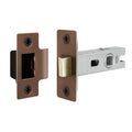 3 inch/76mm Tubular Latch Bolt Through - 57mm Backset - Bronze - tradefit