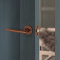 3 inch/76mm Tubular Latch Bolt Through - 57mm Backset - Bronze - tradefit