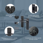 Euroda - Plus Black Fire Door Handle Pack - Latch - tradefit - 3