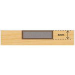 Intumescent Seal Strip - Fire Only - 15x4x2100mm - Black - Pack of 50 - tradefit - 7