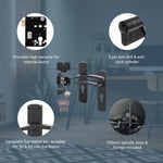 Euroda - Plus Black Fire Door Handle Pack - Euro Lock & Double Cylinder - FD30/60 - tradefit - 3