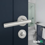 Olbia Satin Nickel Bathroom Turn & Release - tradefit - 4
