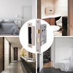 Mortice Fire Rated Bathroom Lock - 80mm Case Size - 57mm Backset - Satin Nickel - tradefit - 2