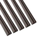 Twin Flipper Self Adhesive Acoustic Seal - 11 x 5mm x 2100mm - Brown - Pack 5 - tradefit - 1