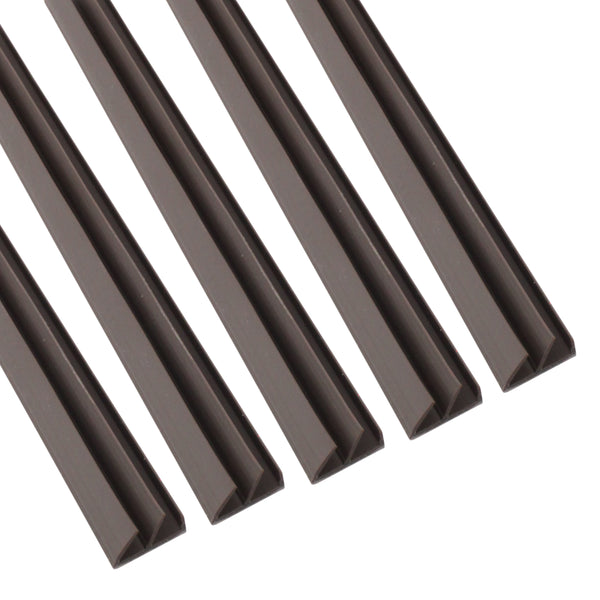 Twin Flipper Self Adhesive Acoustic Seal - 11 x 5mm x 2100mm - Brown - Pack 5 - tradefit - Featured Image