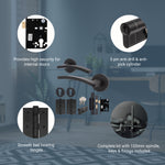 Euroda - Plus Black Lever on Rose Door Handle Pack - Euro Lock & Cylinder - tradefit - 3