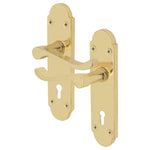 Victorian Rectory Polished Brass Lever Door Handle Pack - BS3621 5 Lever Lock - tradefit - 2